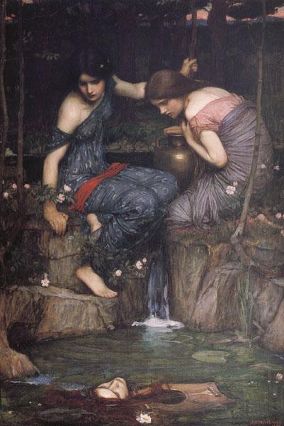 John William Waterhouse Nymphs Finding the Head of Orpheus Germany oil painting art